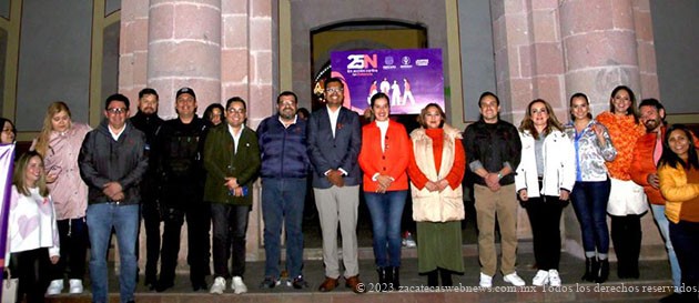 MUNICIPIO DE ZACATECAS ILUMINA CASA MUNICIPAL DE CULTURA DE NARANJA POR LA ERRADICACIÓN DE LA VIOLENCIA CONTRA LAS MUJERES