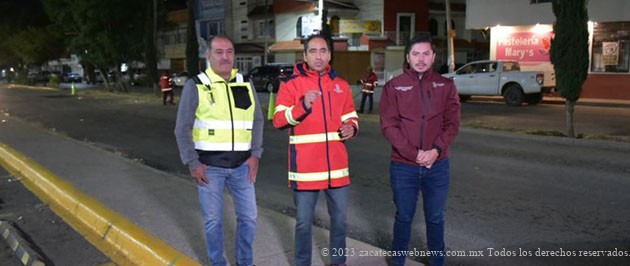 A PRIMERA HORA PEPE SALDÍVAR SUPERVISA LABORES DE LIMPIEZA GENERAL